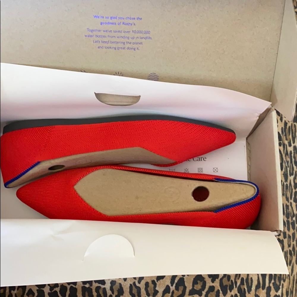 NIB Rothy’s Point Flame Size 7.5